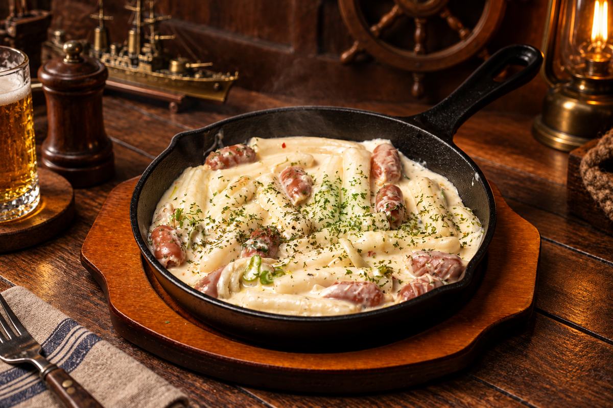 꾸덕 분모자 크림떡볶이