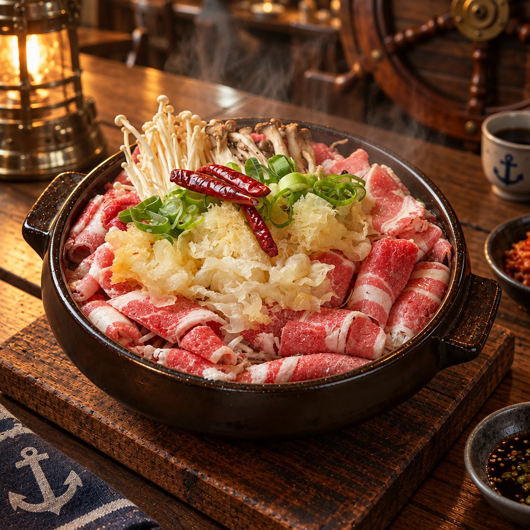 우삼겹샤브전골